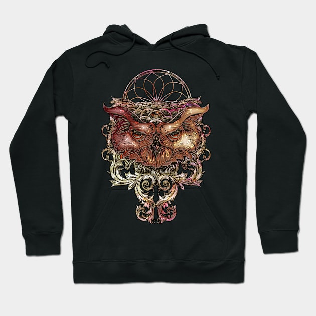 Decorative owl with dreamcatcher Hoodie by Nicky2342